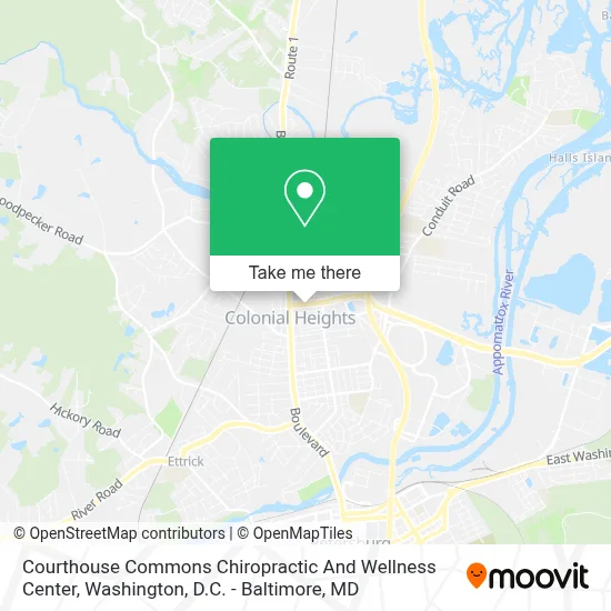 Courthouse Commons Chiropractic And Wellness Center map