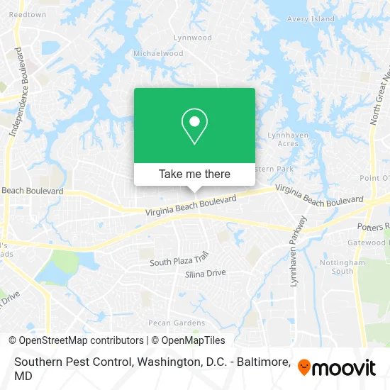 Southern Pest Control map