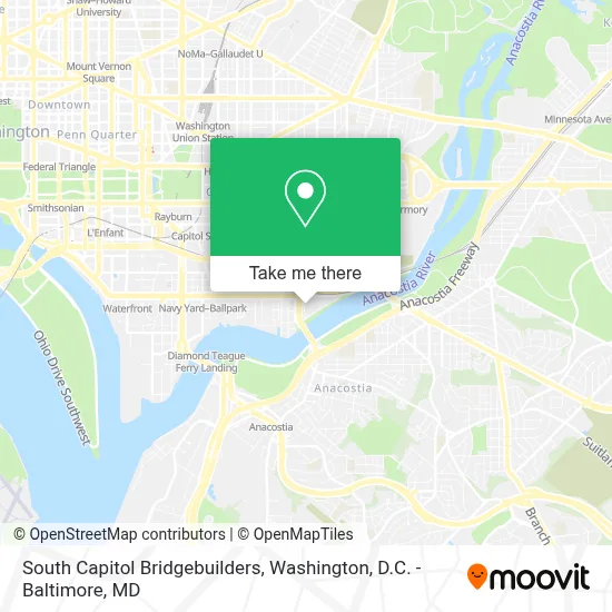 South Capitol Bridgebuilders map