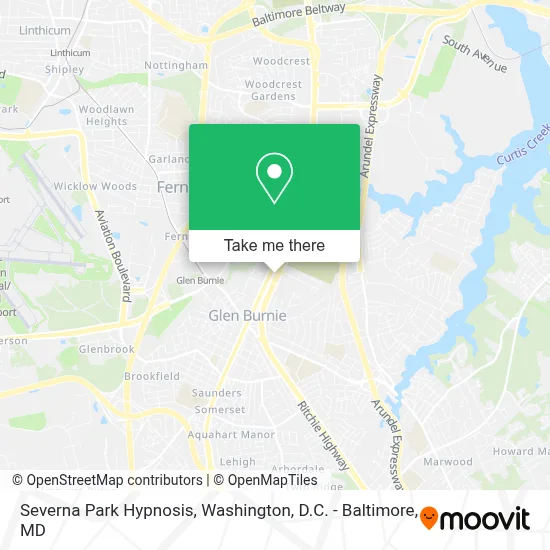 Severna Park Hypnosis map