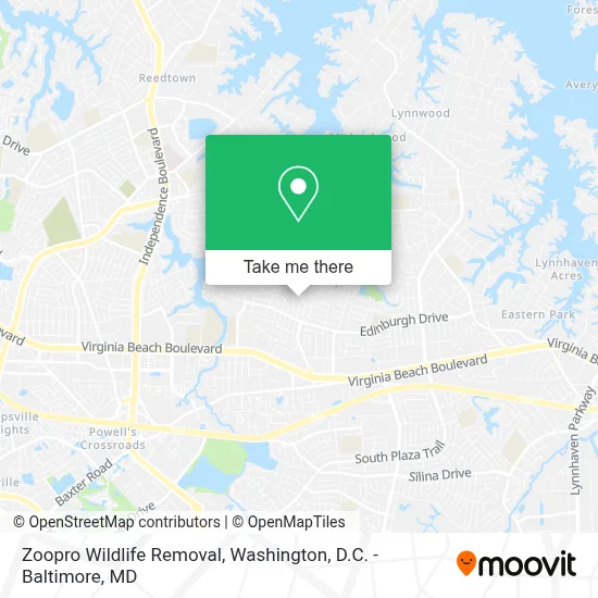 Zoopro Wildlife Removal map