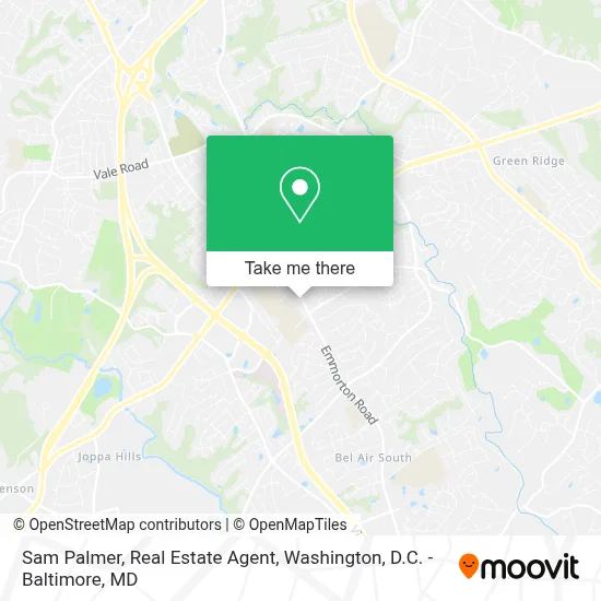 Sam Palmer, Real Estate Agent map