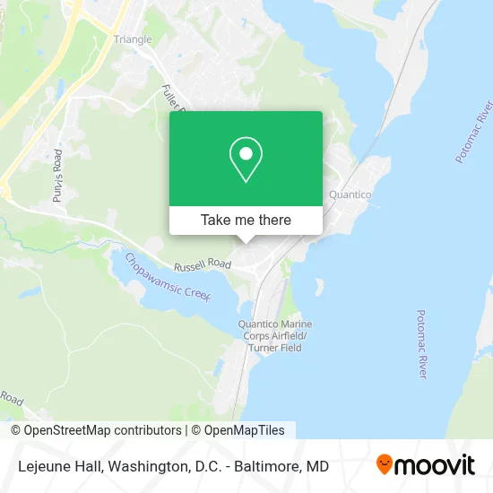 Lejeune Hall map