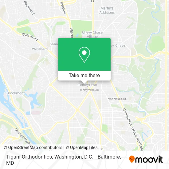 Tigani Orthodontics map