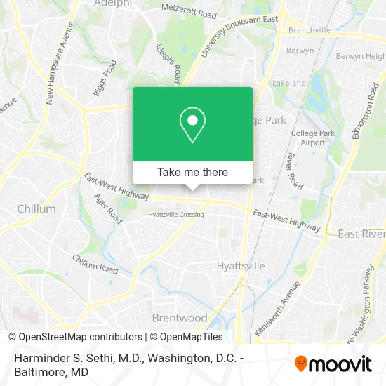 Harminder S. Sethi, M.D. map