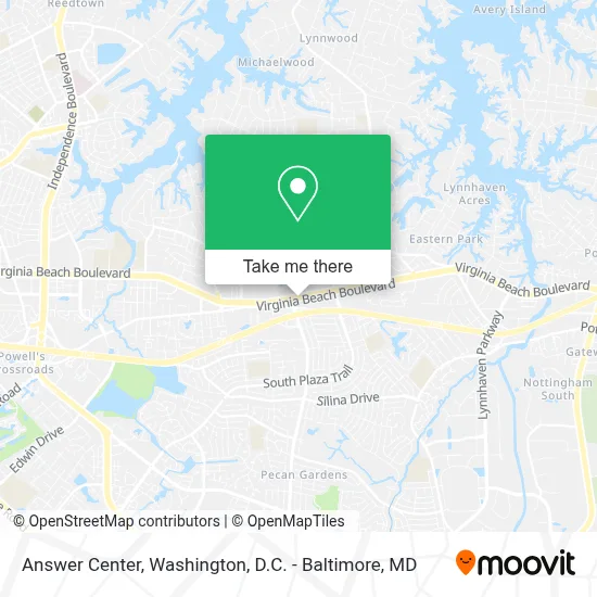 Answer Center map