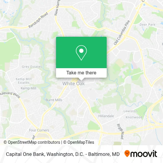Capital One Bank map