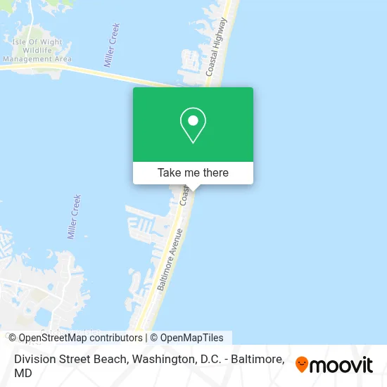 Division Street Beach map