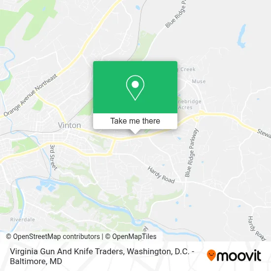Virginia Gun And Knife Traders map