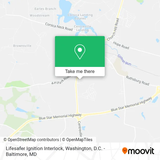 Lifesafer Ignition Interlock map