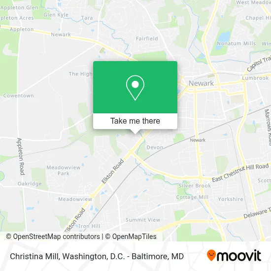 Christina Mill map