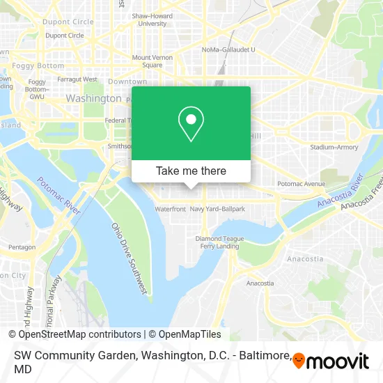SW Community Garden map