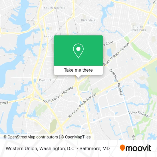 Western Union map