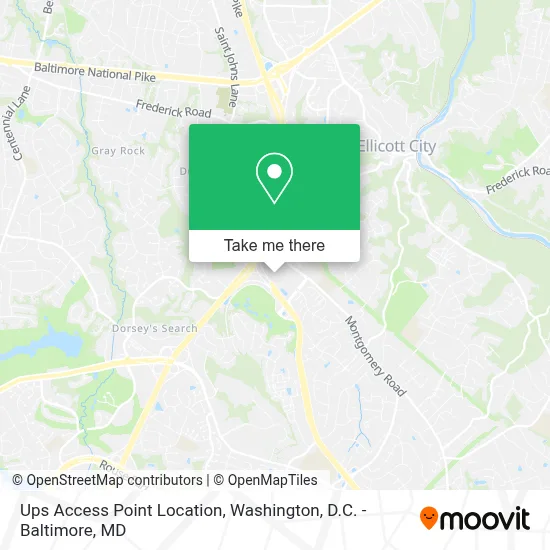 Ups Access Point Location map
