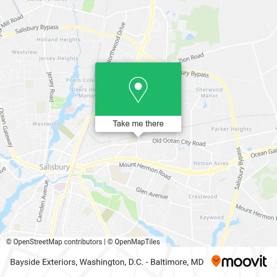 Bayside Exteriors map