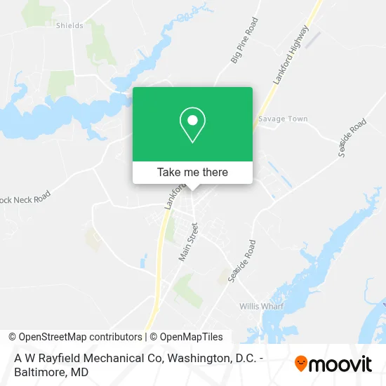 A W Rayfield Mechanical Co map