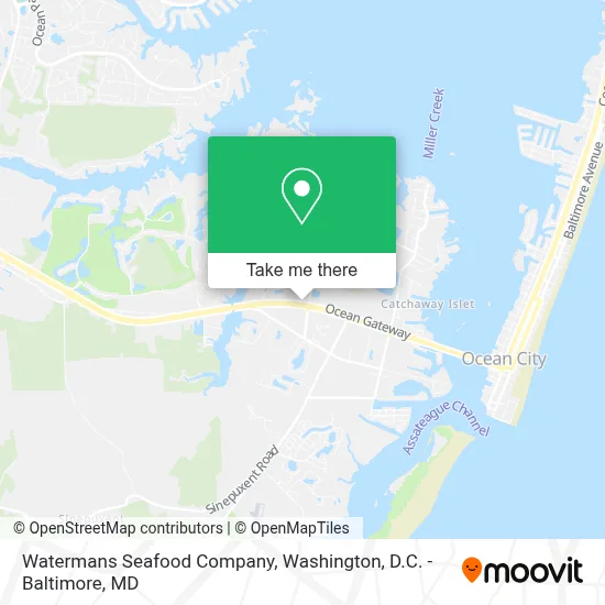 Watermans Seafood Company map