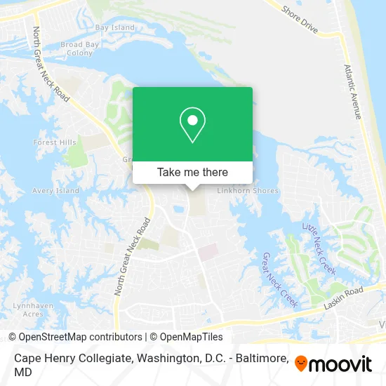 Cape Henry Collegiate map