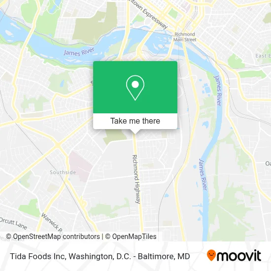 Tida Foods Inc map