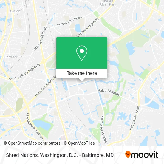 Shred Nations map