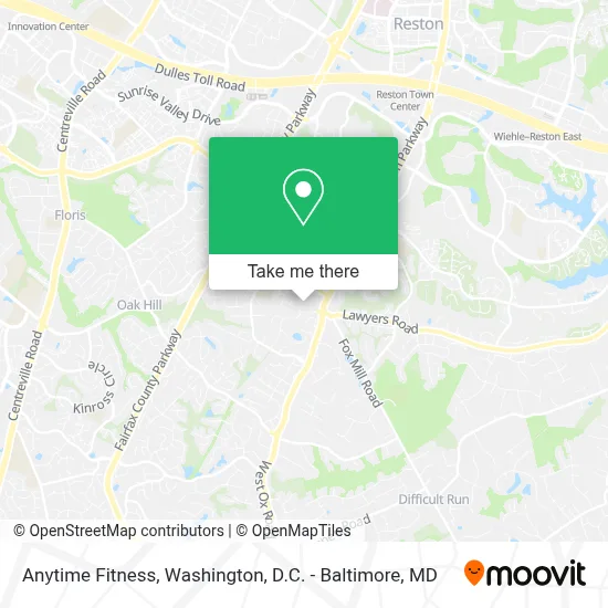 Anytime Fitness map