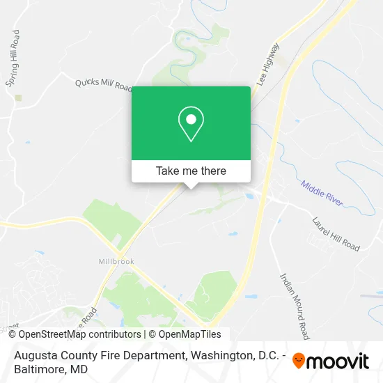 Augusta County Fire Department map