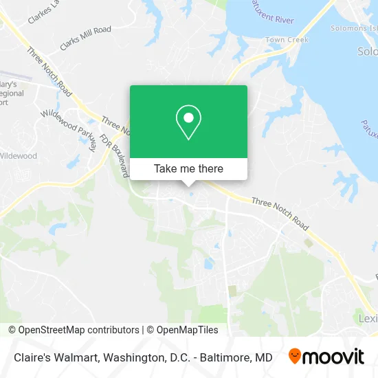 Claire's Walmart map