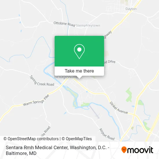 Sentara Rmh Medical Center map