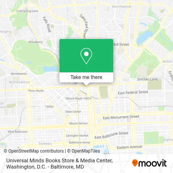 Universal Minds Books Store & Media Center map