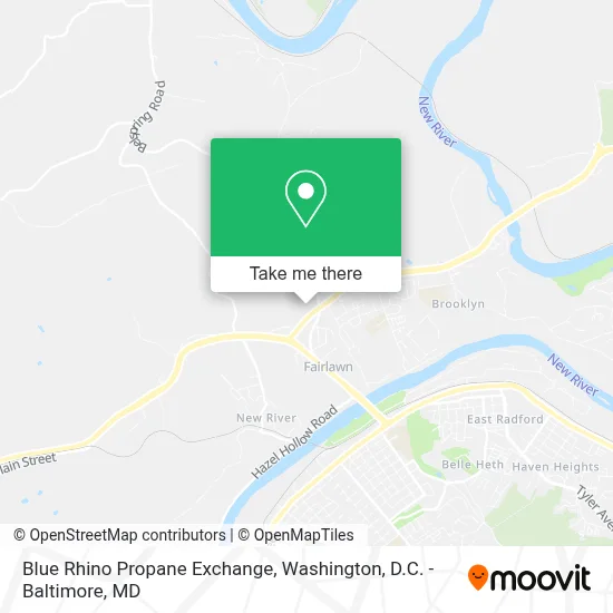 Blue Rhino Propane Exchange map
