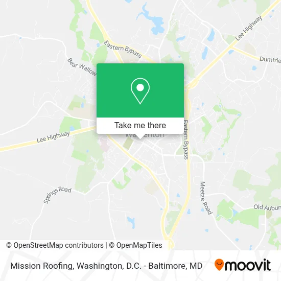 Mission Roofing map
