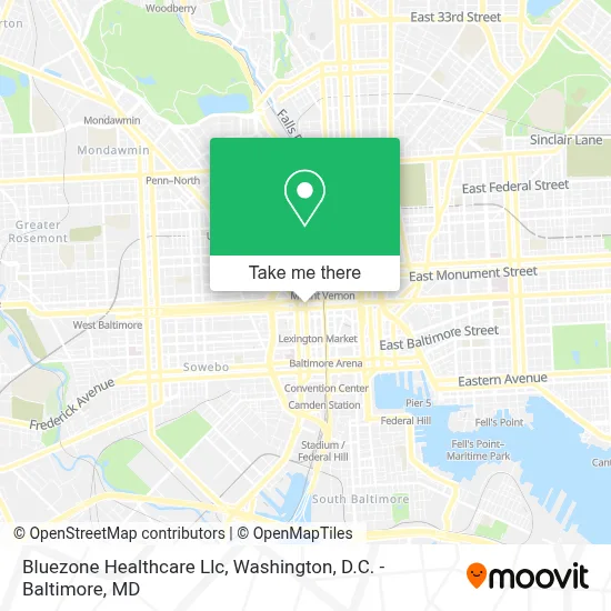 Bluezone Healthcare Llc map