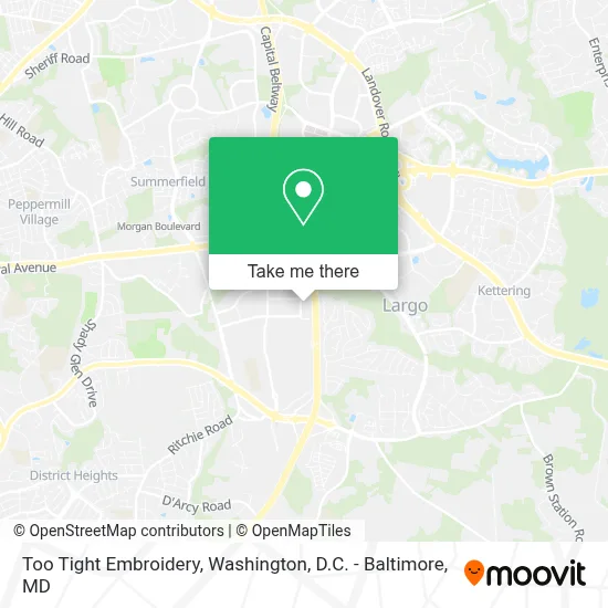 Too Tight Embroidery map