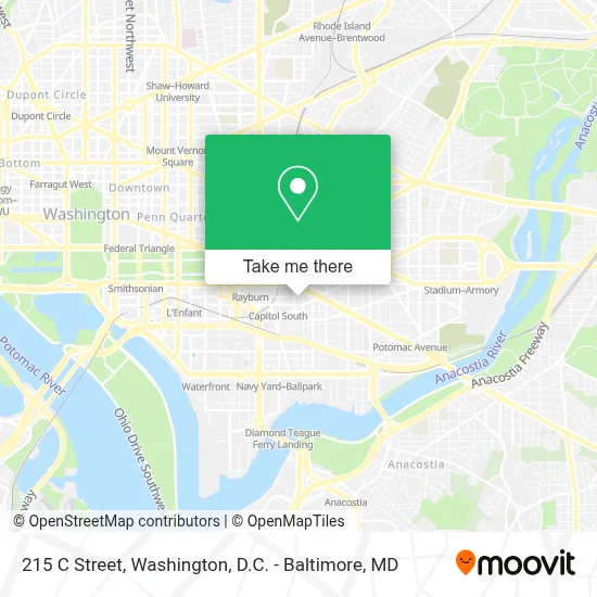 215 C Street map