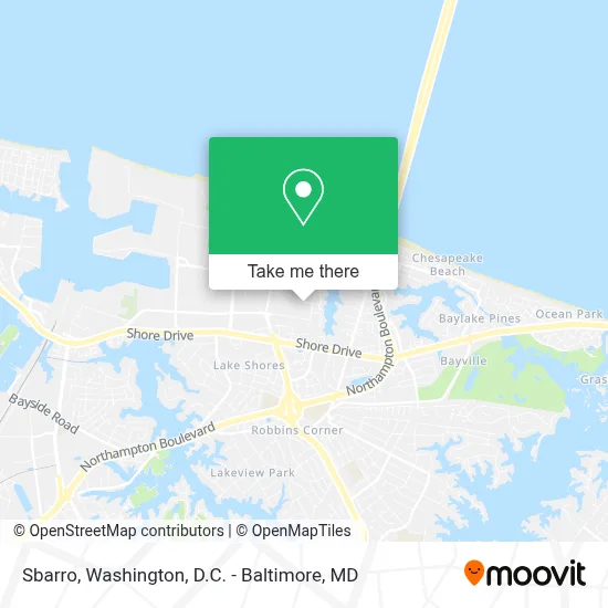 Sbarro map
