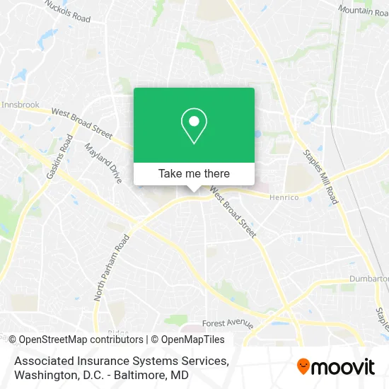 Associated Insurance Systems Services map