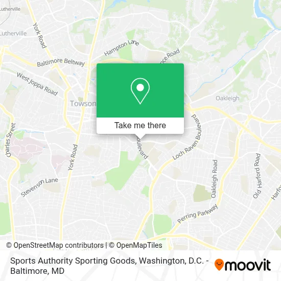 Sports Authority Sporting Goods map