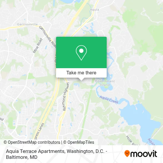 Aquia Terrace Apartments map