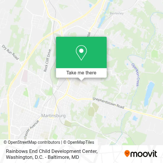 Rainbows End Child Development Center map