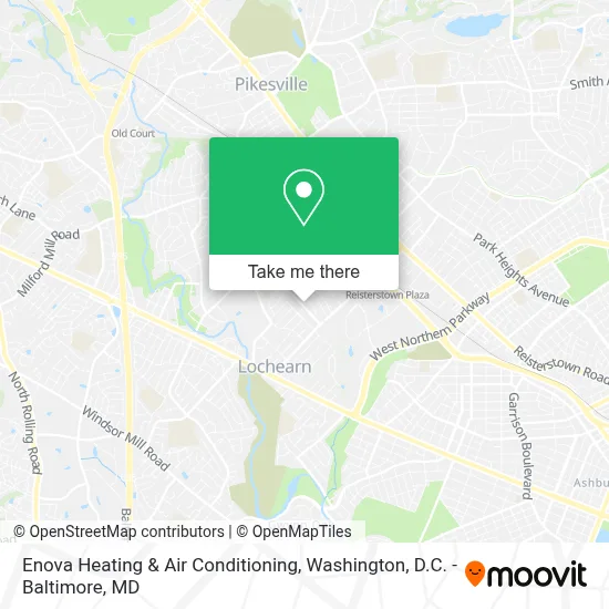 Enova Heating & Air Conditioning map