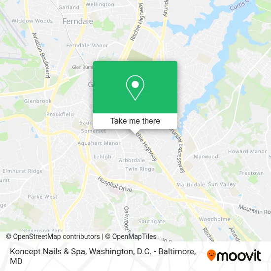 Koncept Nails & Spa map
