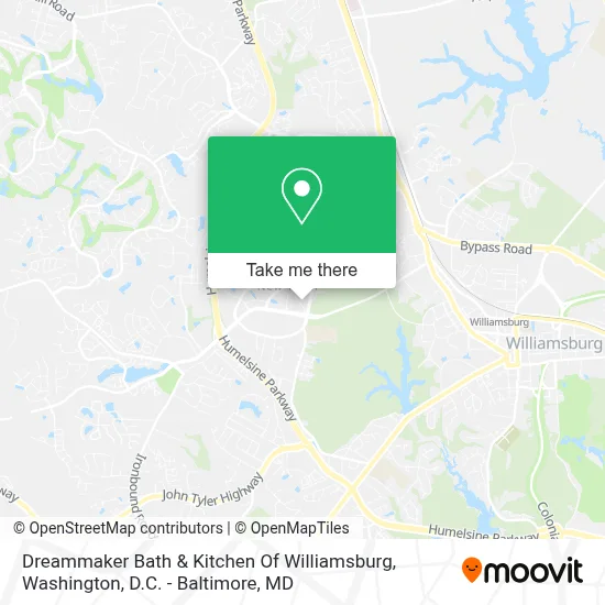 Dreammaker Bath & Kitchen Of Williamsburg map