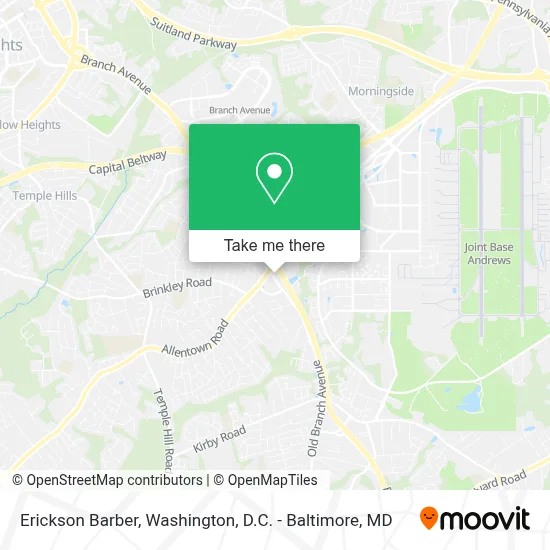 Erickson Barber map