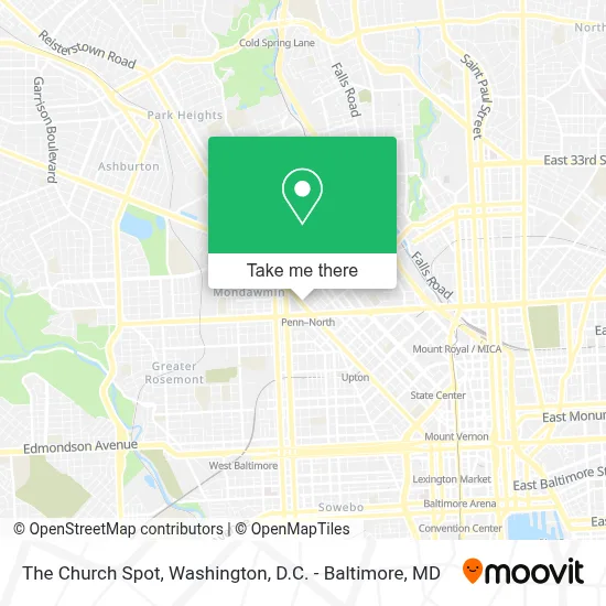 The Church Spot map