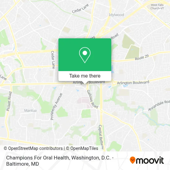 Champions For Oral Health map