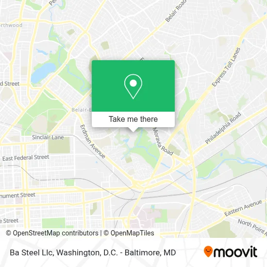 Ba Steel Llc map