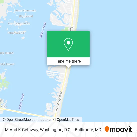 M And K Getaway map