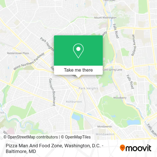 Pizza Man And Food Zone map