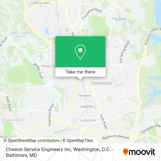Chason Service Engineers Inc map