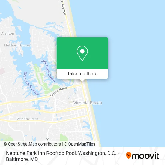 Neptune Park Inn Rooftop Pool map